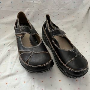 Spring Step L’Artiste Black Leather Mary Jane sz 40
